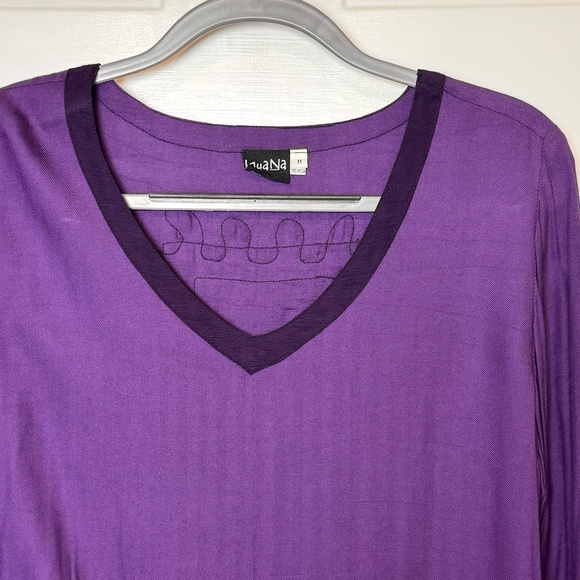 Two Pc. Iguana & A La Mode Tunics/Dresses Purple Size Medium - Picture 4 of 16